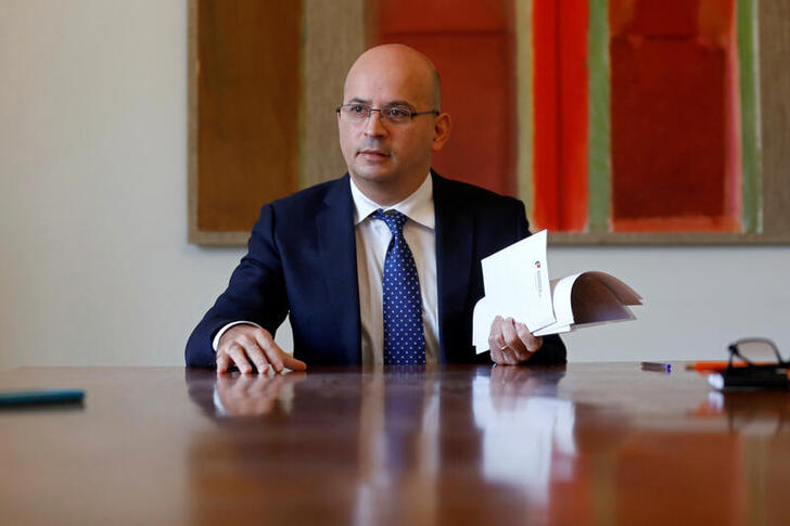 Portugal's Finance Minister Joao Leao speaks during an interview with Reuters in Lisbon, Portugal, January 6, 2021. Picture taken January 6, 2021. REUTERS/Pedro Nunes