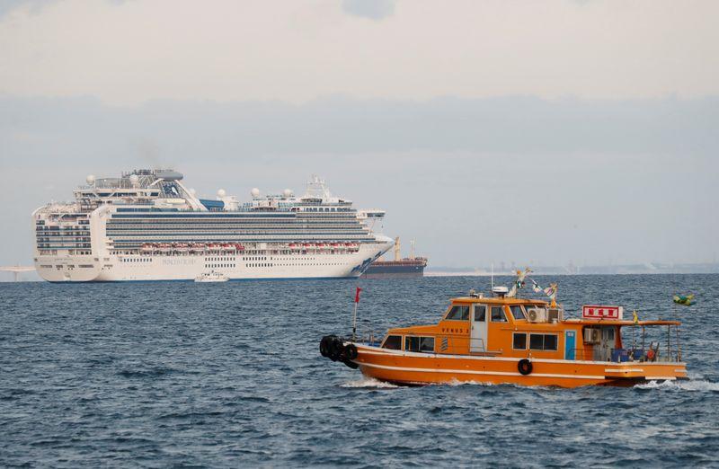 Cruise ship Diamond Princess is seen anchored off the Yokohama Port in Yokohama, south of Tokyo, Japan February 4, 2020. REUTERS/Kim Kyung-Hoon
