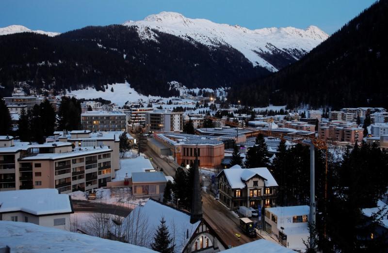 A general view shows the congress centre, the venue of the World Economic Forum (WEF) in Davos, Switzerland January 13, 2020. REUTERS/Arnd Wiegmann
