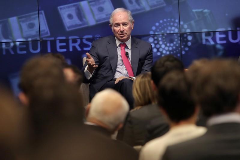 Blackstone Group CEO and Co-Founder Steve Schwarzman speaks at a Reuters Newsmaker event in New York, U.S., November 6, 2019. REUTERS/Gary He - RC2R5D92A1CL
