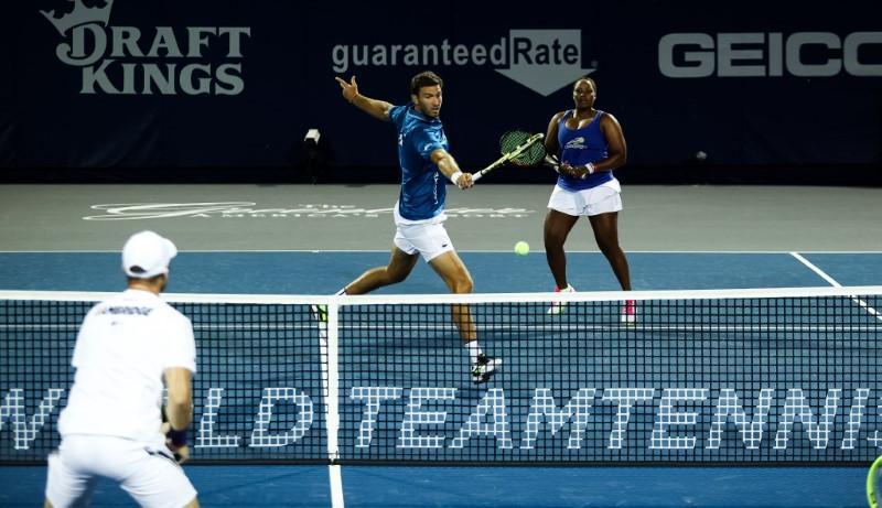 Philadelphia Freedoms vs Orange County Breakers from the Greenbrier in White Sulphur Springs, West Virginia. Credit: World TeamTennis