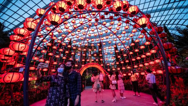 Festivities ahead of the Chinese Lunar New Year of the Ox in Singapore