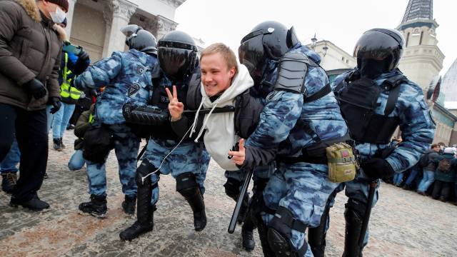 Rally in support of Alexei Navalny in Moscow