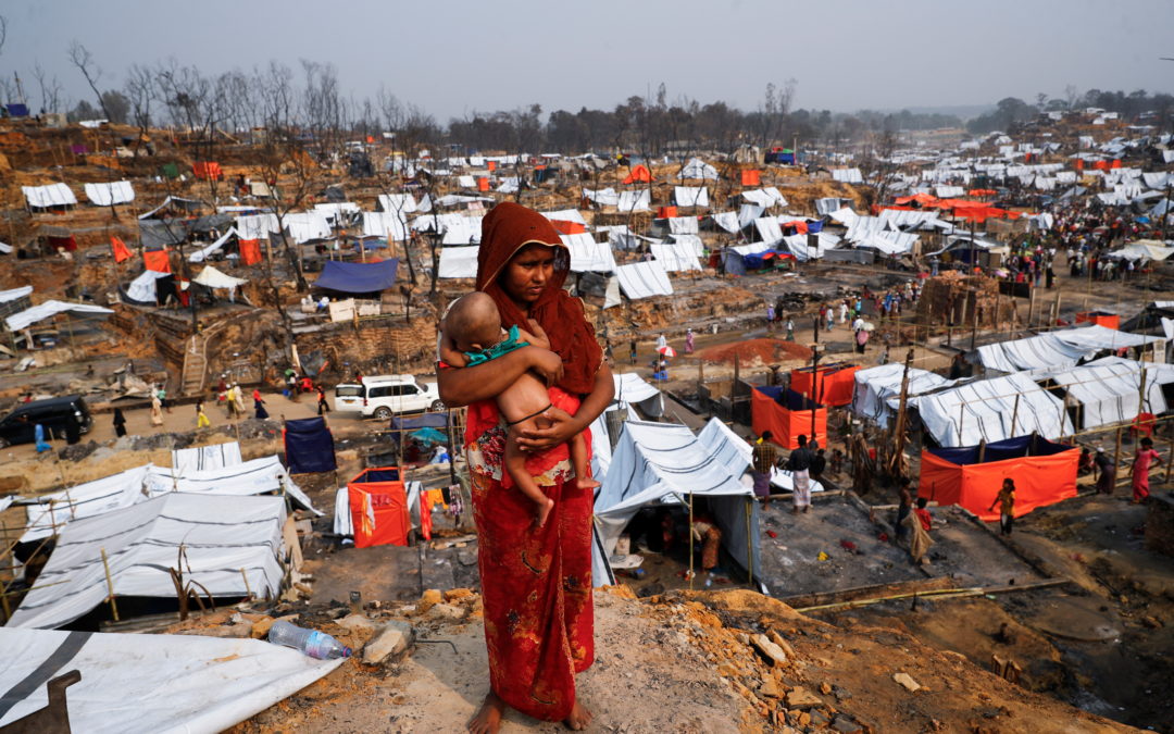 Hundreds missing after devastating fire at Rohingya refugee camp