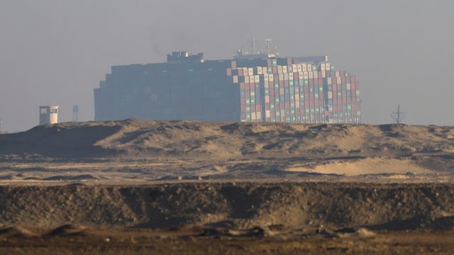 Partial refloating of jammed ship lifts hopes of reopening Suez Canal