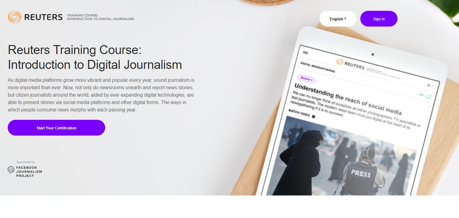 Reuters Digital Journalism Course