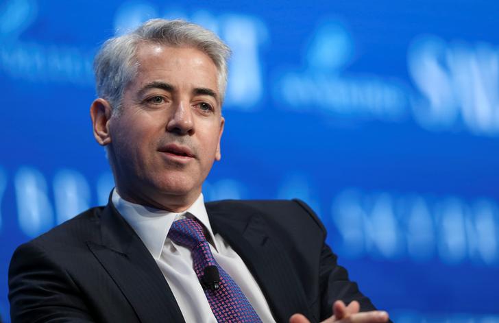 Bill Ackman, chief executive officer and portfolio manager at Pershing Square Capital Management, speaks during the SALT conference in Las Vegas, Nevada, U.S. May 18, 2017.  REUTERS/Richard Brian