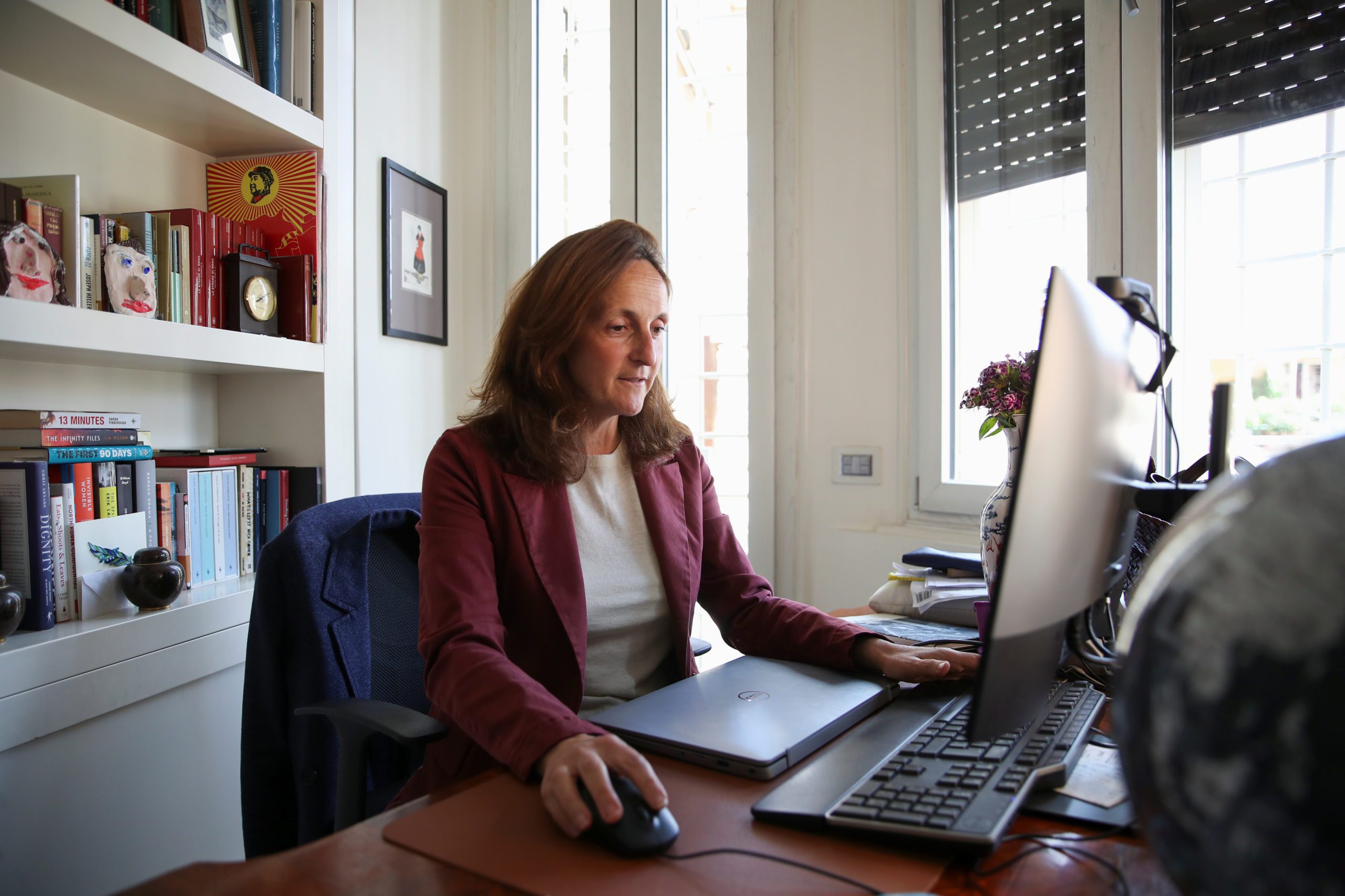 Alessandra Galloni, the new editor-in-chief of Reuters News, poses for a photograph in Rome, Italy, May 13, 2021. REUTERS/Yara Nardi - RC20FN9DRCRZ