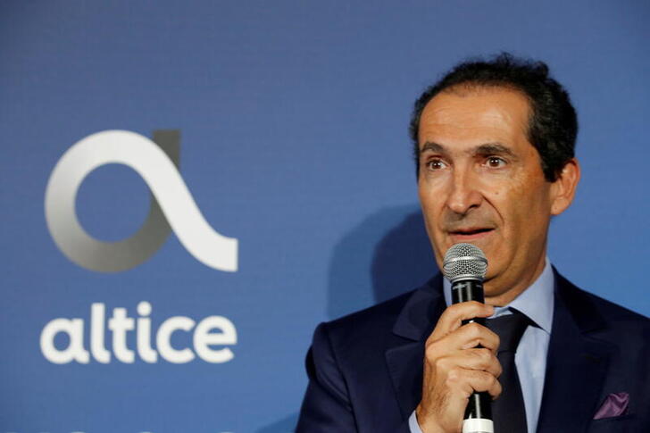 FILE PHOTO: Patrick Drahi, Franco-Israeli businessman and founder of cable and mobile telecoms company Altice Group attends the inauguration of the Altice Campus in Paris, France, October 9, 2018.  REUTERS/Philippe Wojazer/File Photo