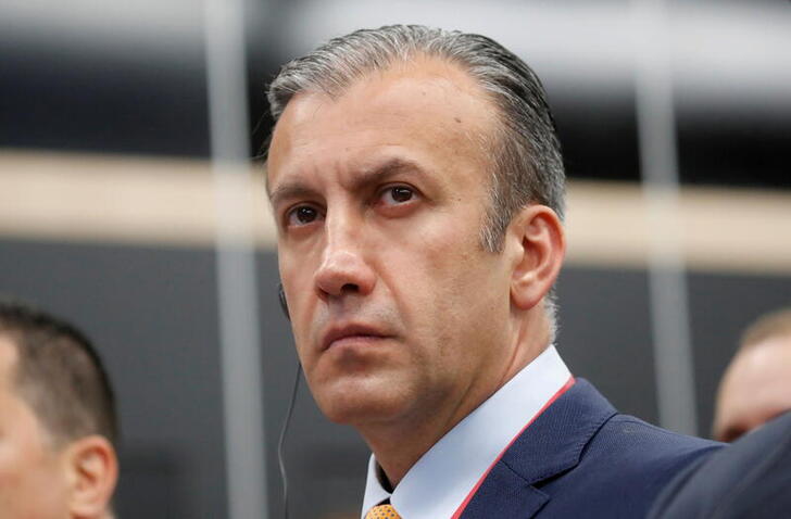 FILE PHOTO: Venezuelan economy vice president Tareck El Aissami attends a session of the St. Petersburg International Economic Forum (SPIEF), Russia June 6, 2019. REUTERS/Maxim Shemetov/File Photo