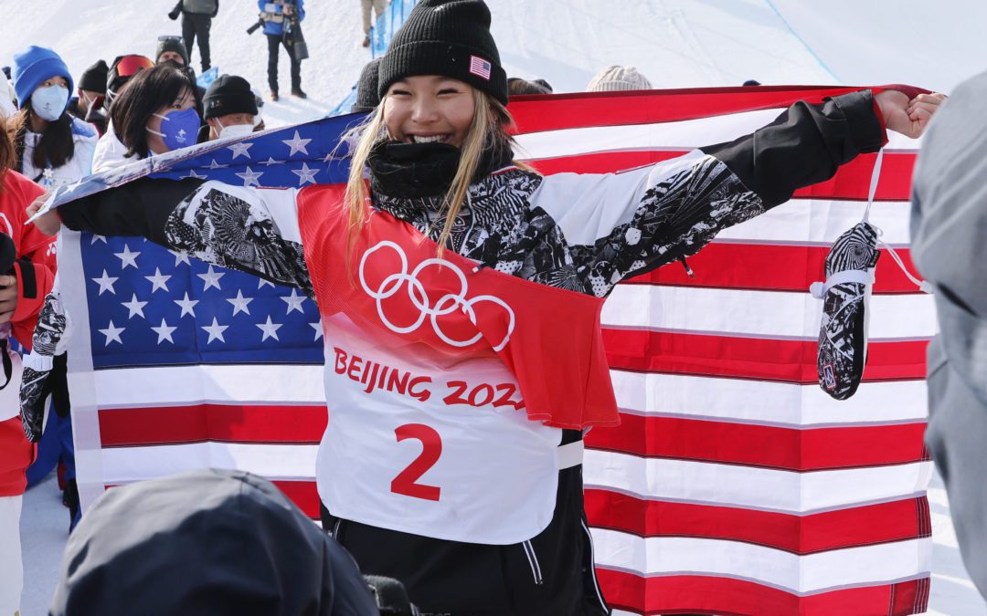 Olympics-Snowboarding-American ‘golden girl’ Kim blows away rivals to retain halfpipe title