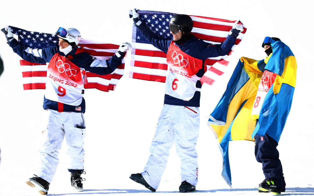 Olympics-Freestyle skiing-Americans Hall and Goepper rule slopestyle to take gold and silver