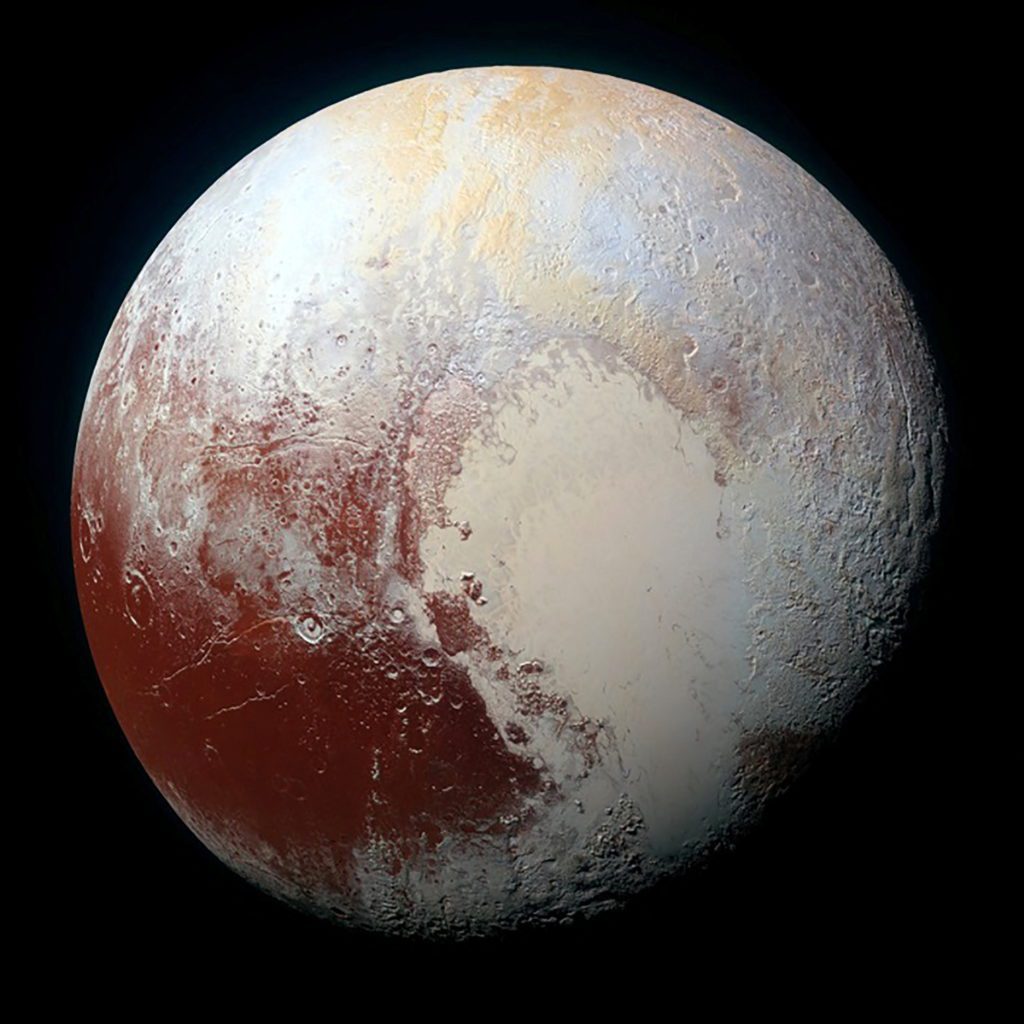 Towering ice volcanoes identified on surprisingly vibrant Pluto