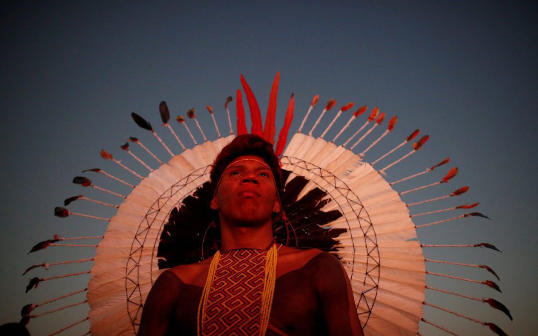 Indigenous people protest in Brasilia