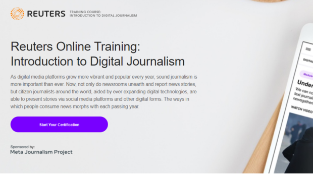 Reuters launches new independent media module in Reuters Digital Journalism Course